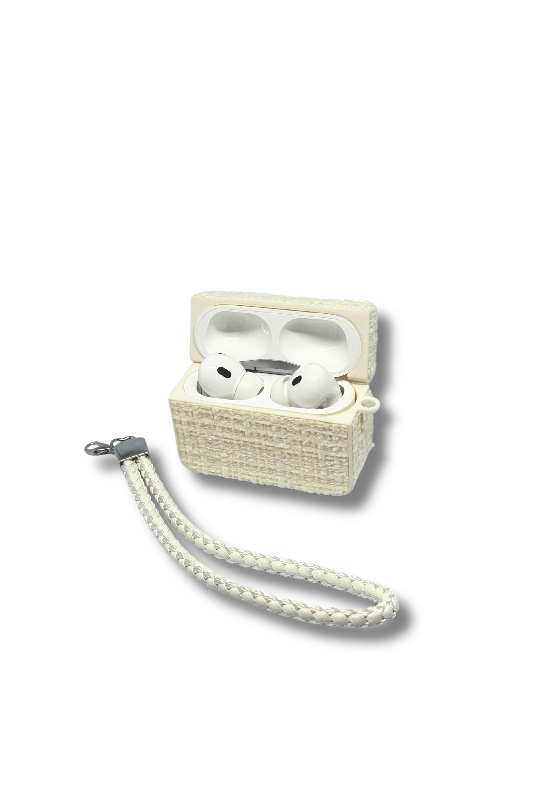 Woven AirPods Case with Detachable Wrist Strap